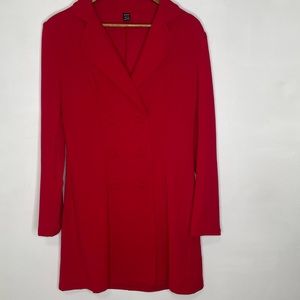 SHEIN red blazer dress long sleeve Large